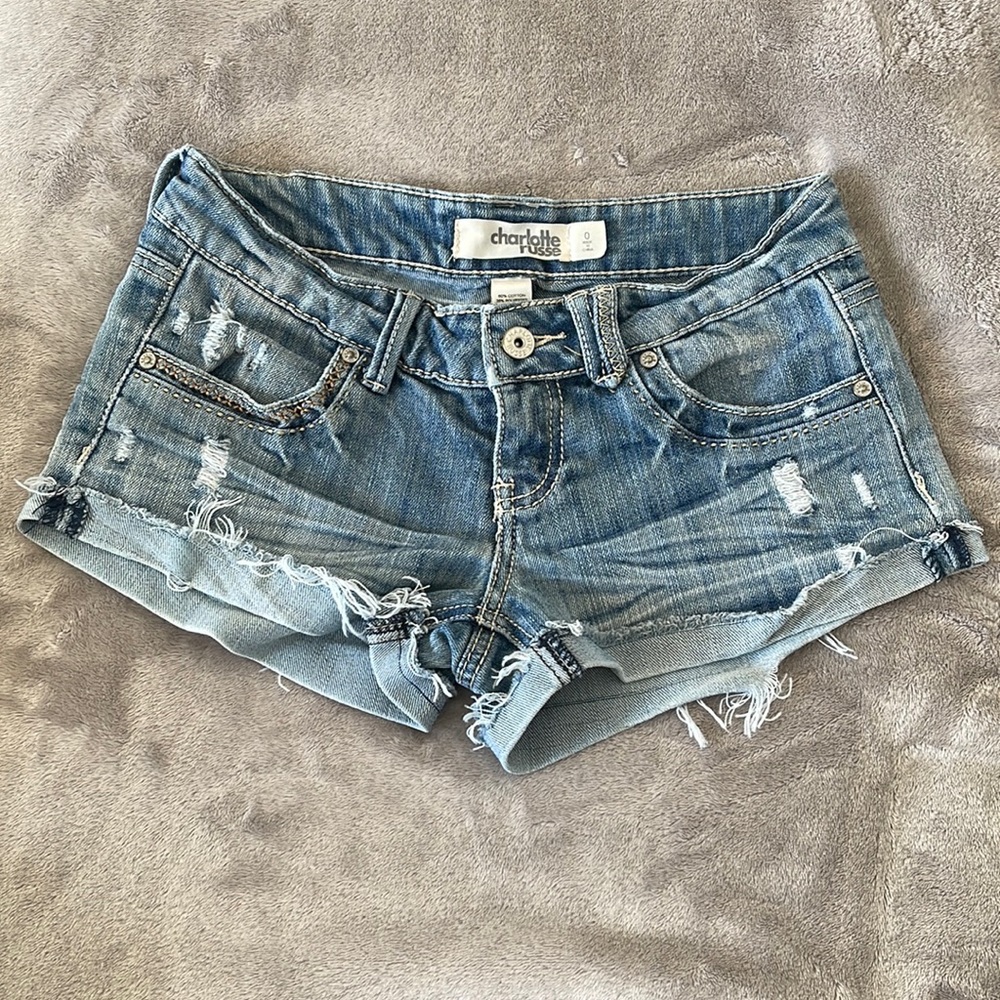 Distressed Denimn Shorts